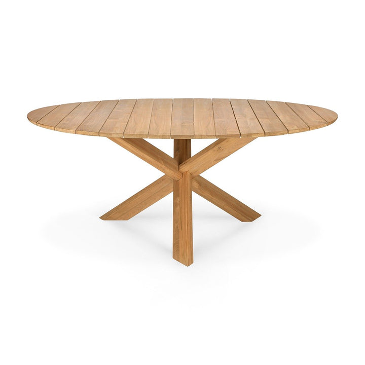 Circle Outdoor Round Dining Table - Teak Ethnicraft 8