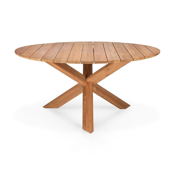 Circle Outdoor Round Dining Table - Teak Ethnicraft 4