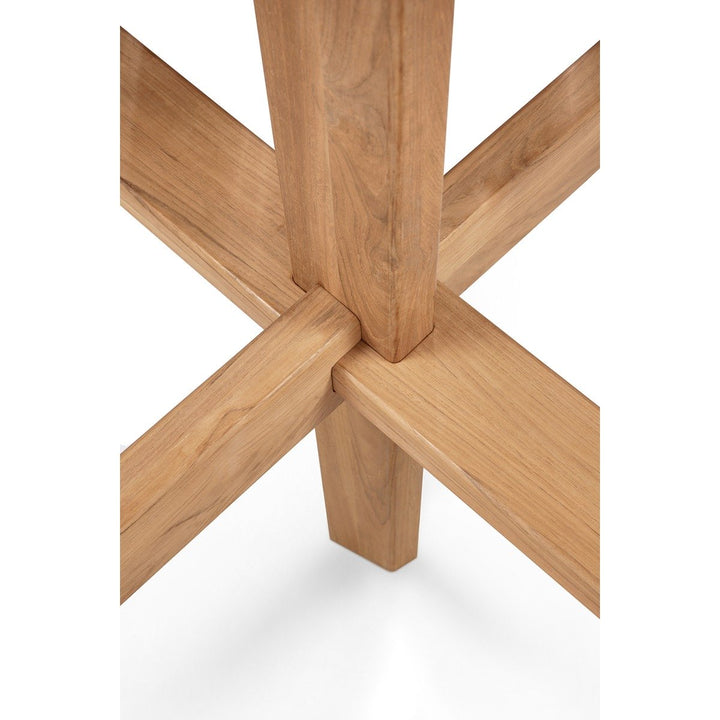 Circle Outdoor Round Dining Table - Teak Ethnicraft 6
