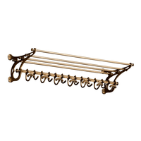 Eichholtz Hudson Coatrack 97cm Antique Brass Finish