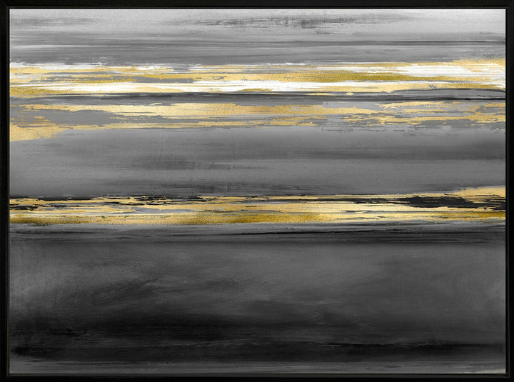 Midnight Lines I Framed Canvas