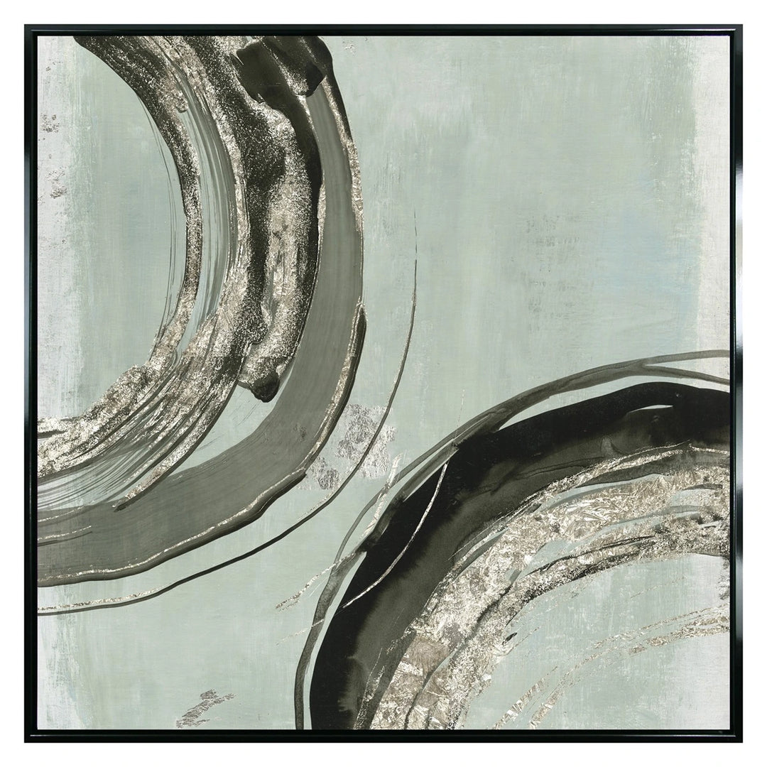 Arcs I Wall Art - Green & Gold