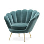 Eichholtz Trapezium Chair in Cameron Deep Turquoise