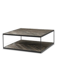 Eichholtz La Varenne Square Coffee Table in Weathered Oak