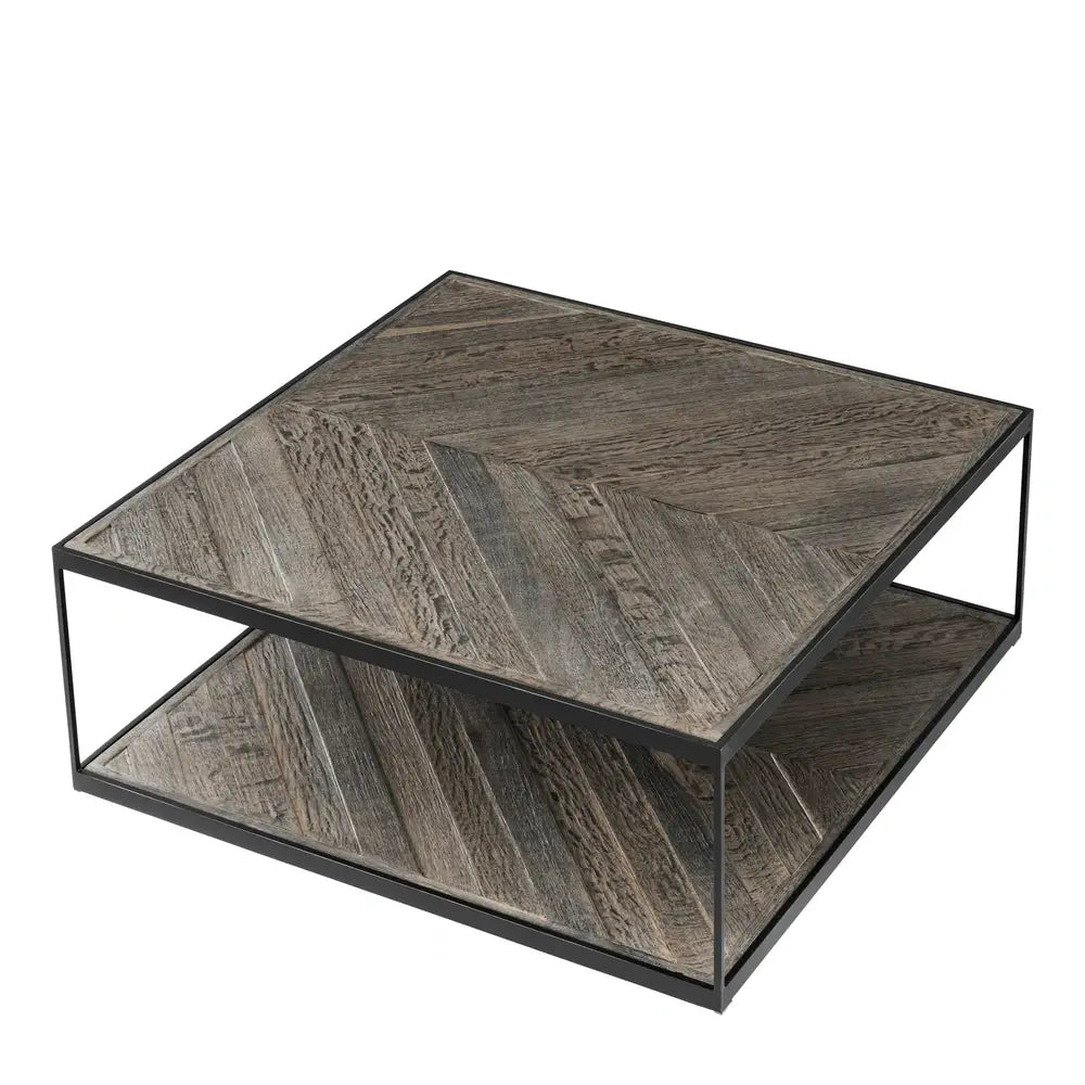 Eichholtz La Varenne Square Coffee Table in Weathered Oak