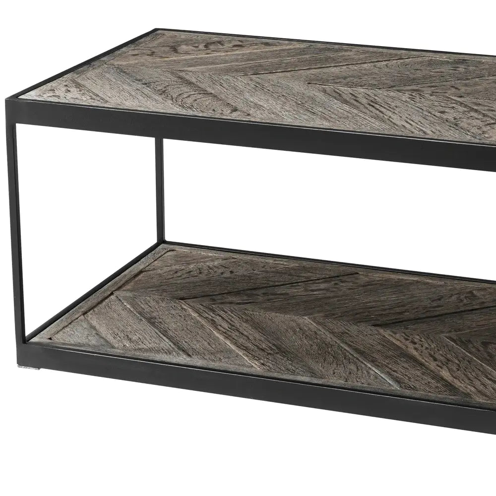 Eichholtz La Varenne Long Coffee Table in Weathered Oak