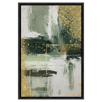 Glistening II Wall Art - Green & Gold