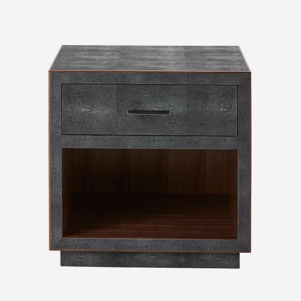 Andrew Martin Fitz Bedside Table in Grey