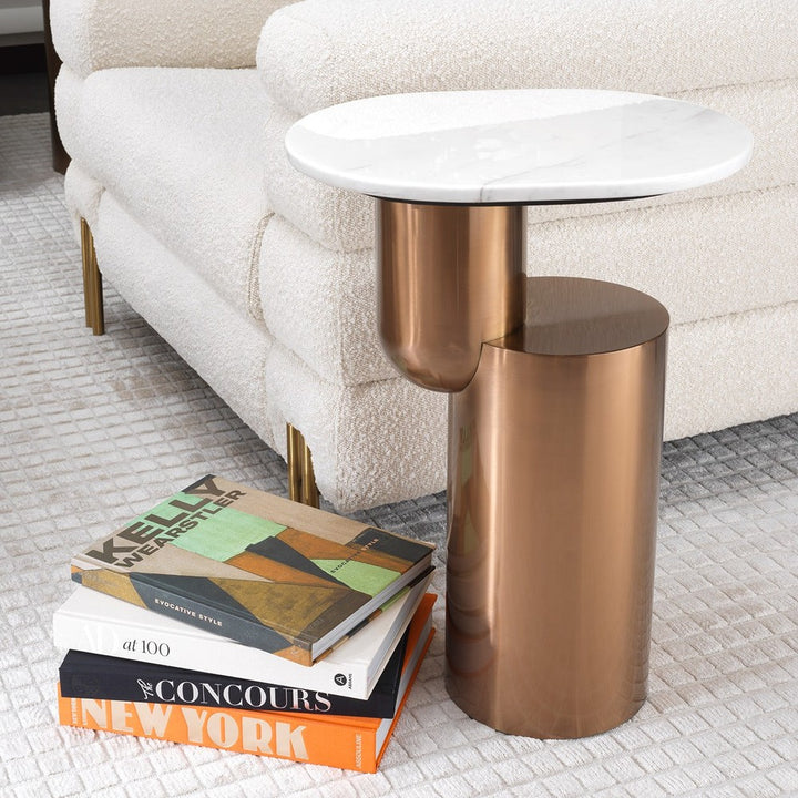 Tosca Side Table - Brushed Copper