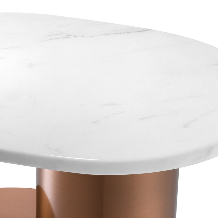 Tosca Side Table - Brushed Copper
