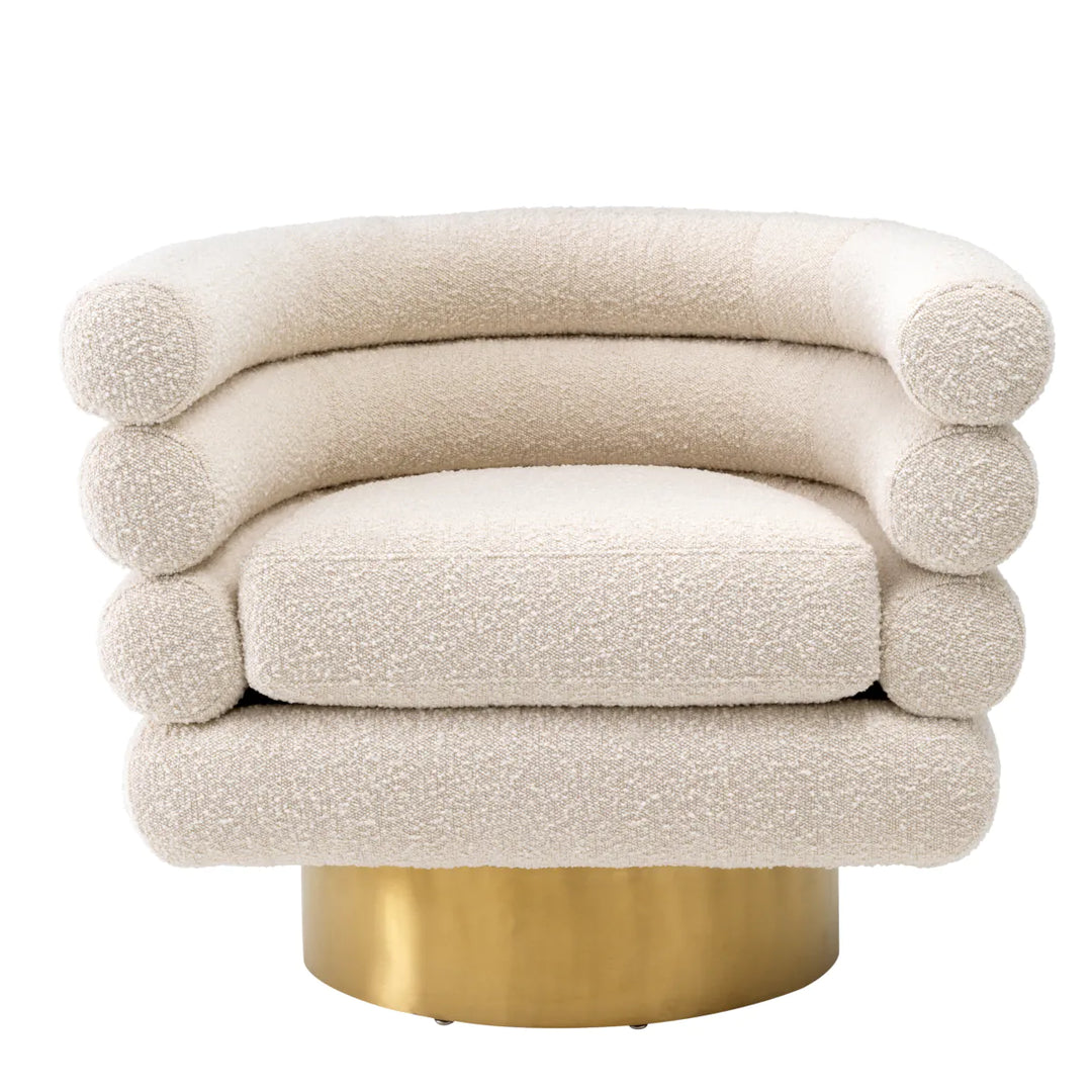 Maguire Swivel Chair - Bouclé Cream Eichholtz 1