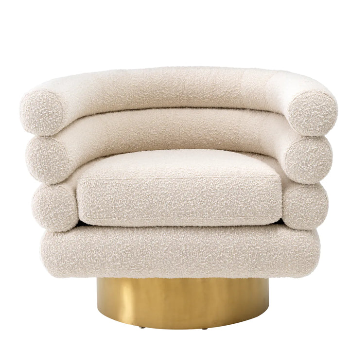 Maguire Swivel Chair - Bouclé Cream Eichholtz 1