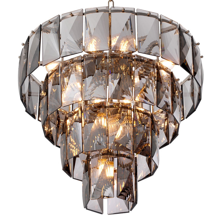 Amazone Small Chandelier - Smoke Glass