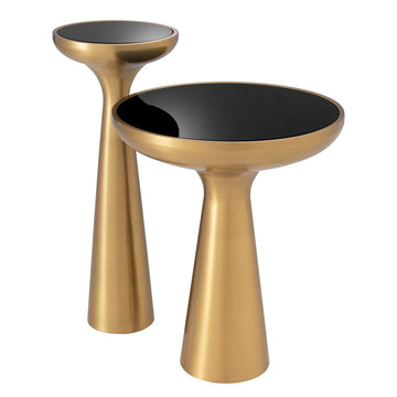 Eichholtz Lindos Side Table in High Brushed Brass Finish