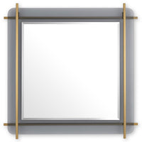 Eichholtz Quinn Mirror in Brushed Brass Finish