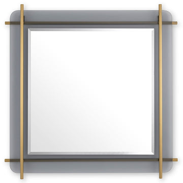 Eichholtz Quinn Mirror in Brushed Brass Finish