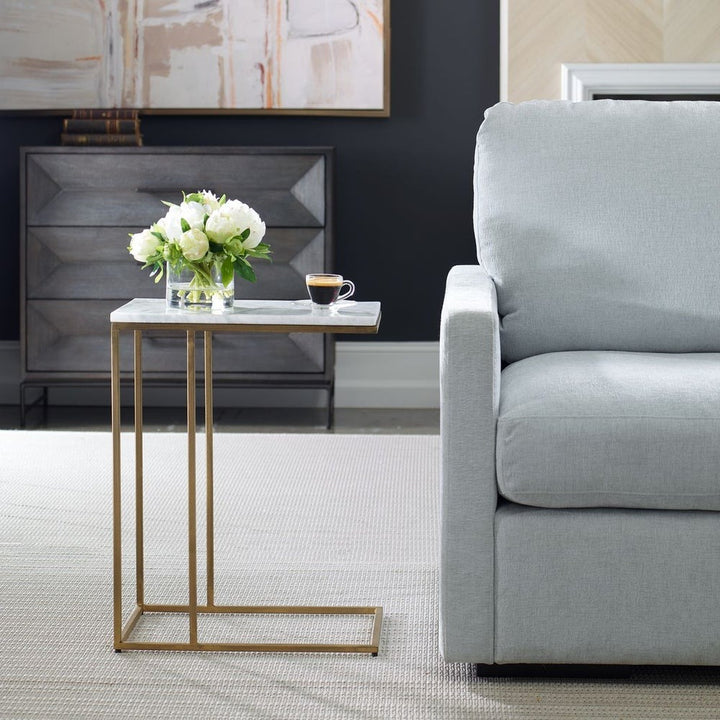 Thomas Side Table - Antique Brass Keiichi 2
