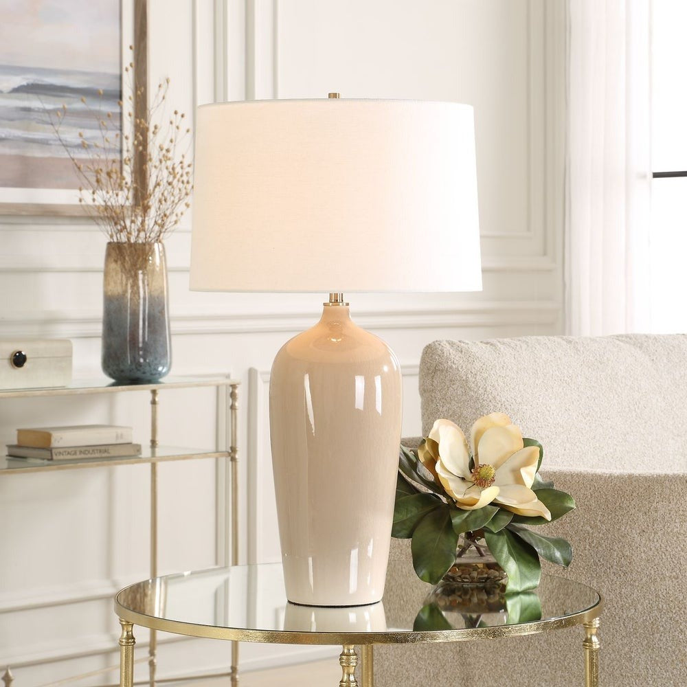 Savannah Table Lamp - Sandy Cream Keiichi 2