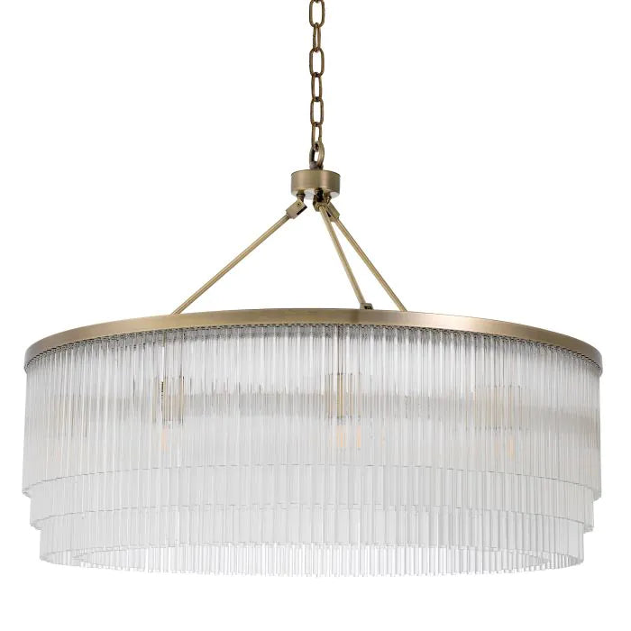 Eichholtz Hector Chandelier in Light Brushed Brass Finish