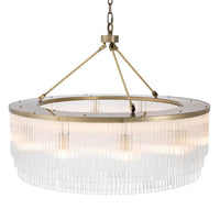 Eichholtz Hector Chandelier in Light Brushed Brass Finish