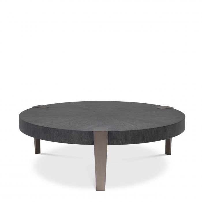 Eichholtz Oxnard Coffee Table in Charcoal Grey Oak Veneer