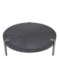 Eichholtz Oxnard Coffee Table in Charcoal Grey Oak Veneer