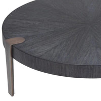 Eichholtz Oxnard Coffee Table in Charcoal Grey Oak Veneer