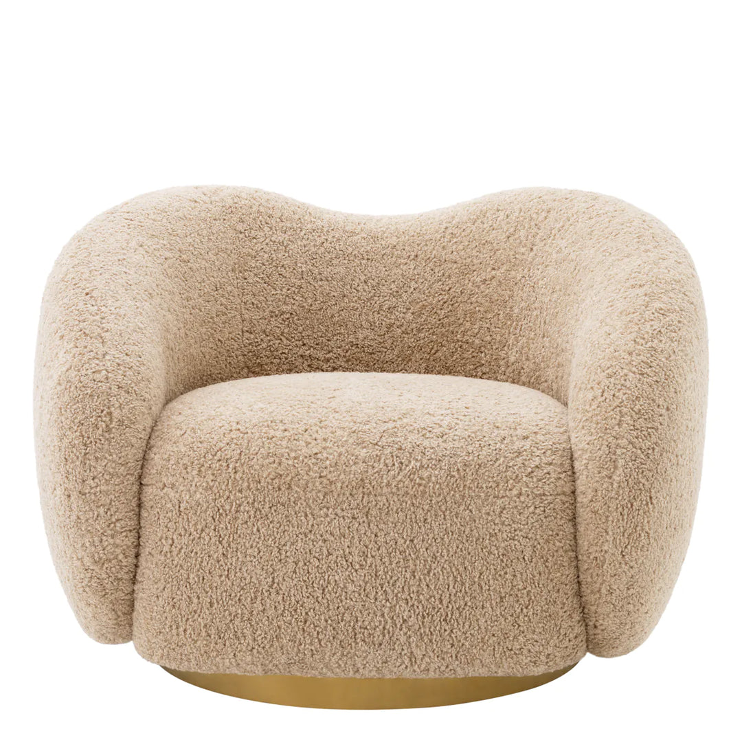 Diego Swivel Chair - Canberra Sand Eichholtz 1
