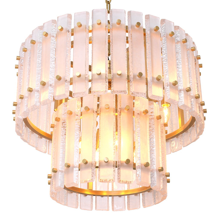 Blason Chandelier - Antique Brass