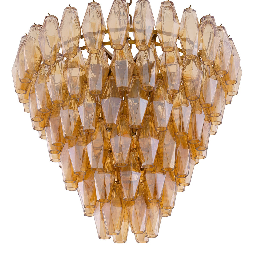 Benini Small Chandelier - Antique Brass