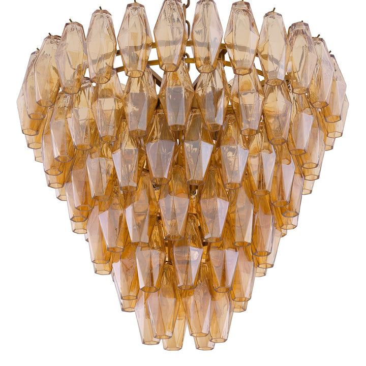 Benini Small Chandelier - Antique Brass