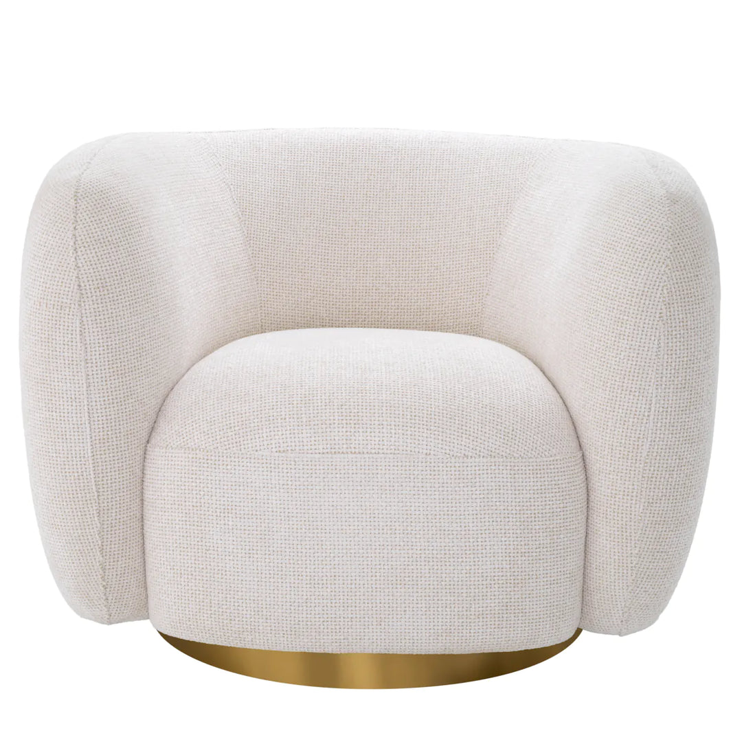 Roxy Swivel Chair - Lyssa Off-White Eichholtz 1