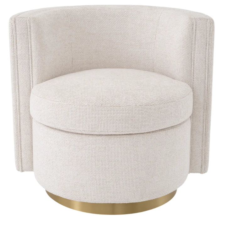Amanda Swivel Chair - Lyssa Off-White Eichholtz 1