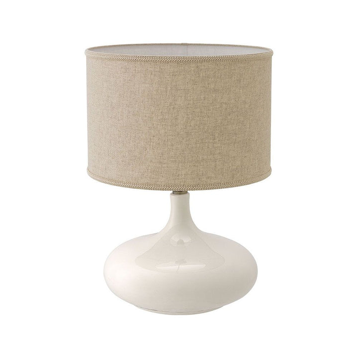 Jones Table Lamp - Ceramic & Linen