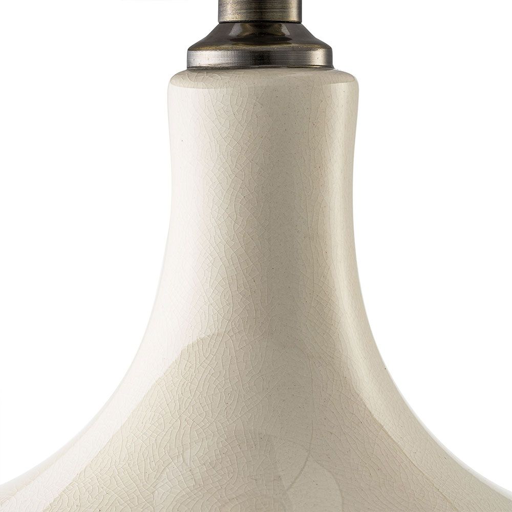 Jones Table Lamp - Ceramic & Linen