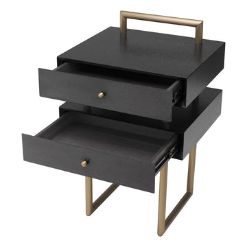 Eichholtz Bedini Side Table in Brushed Brass Finish