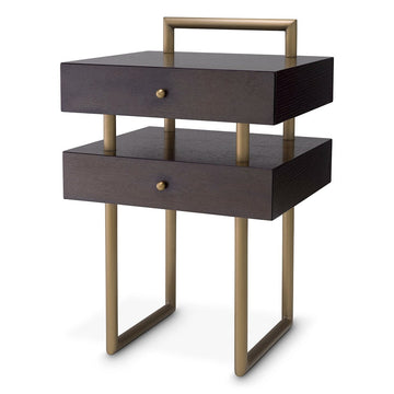 Eichholtz Bedini Side Table in Brushed Brass Finish