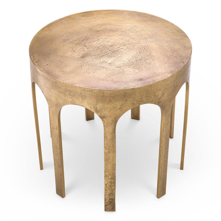 Gardini Side Table - Vintage Brass