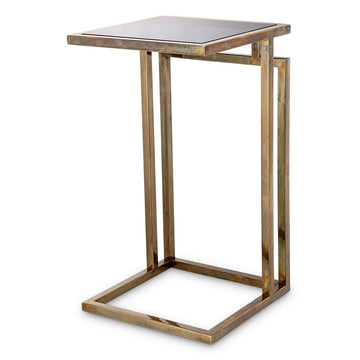 Eichholtz Marcus Side Table in Vintage Brass Finish