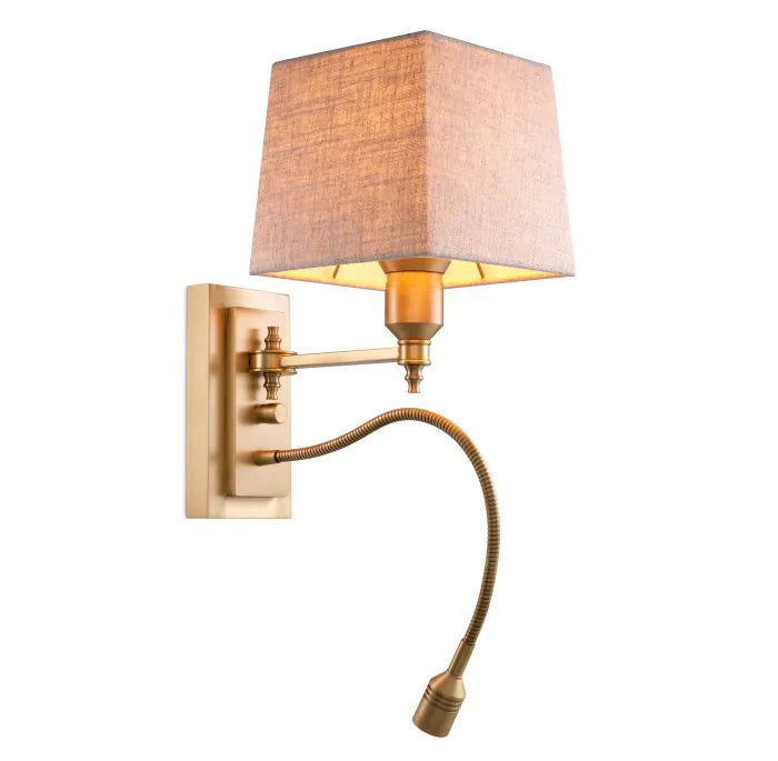Eichholtz Ellington Wall Lamp in Antique Brass