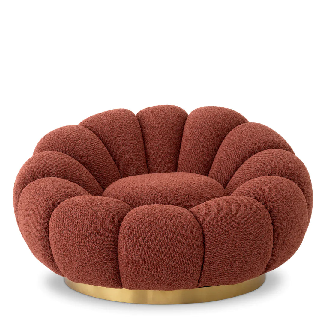 Mello Swivel Chair - Bouclé Rouge Eichholtz 1