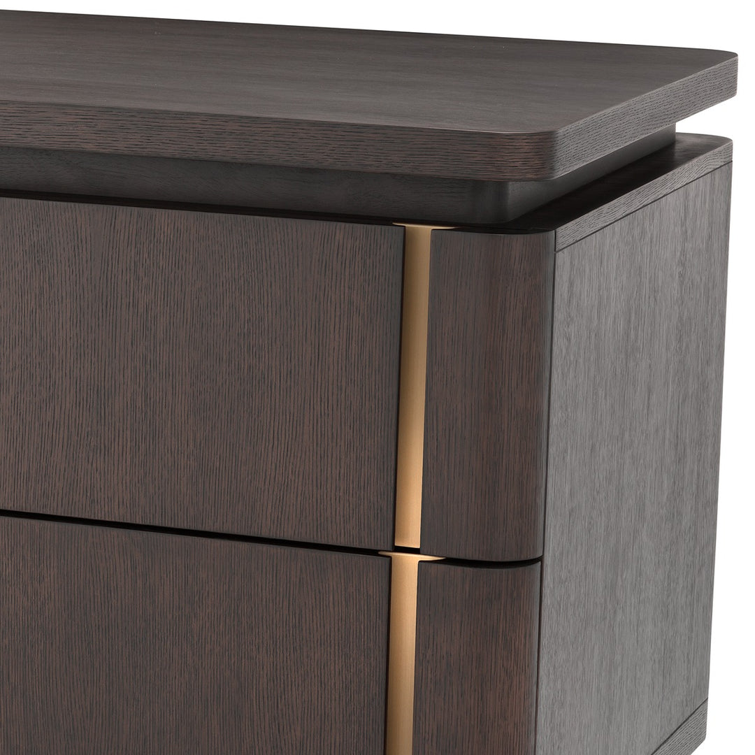 Modesto Desk - Mocha Oak Veneer