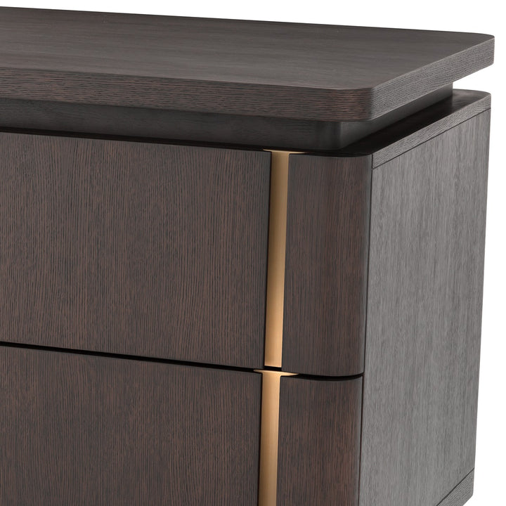 Modesto Desk - Mocha Oak Veneer