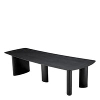 Eichholtz Bergman Dining Table in Charcoal Grey Oak Veneer