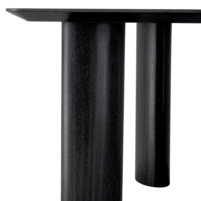 Eichholtz Bergman Dining Table in Charcoal Grey Oak Veneer