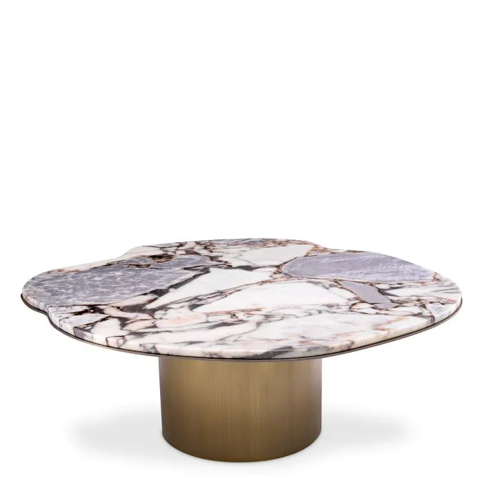 Shapiro Coffee Table - Light Marble Eichholtz 1