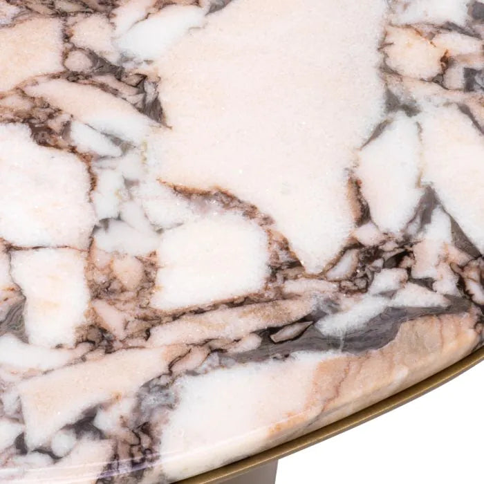 Shapiro Side Table - Light Marble Eichholtz 4