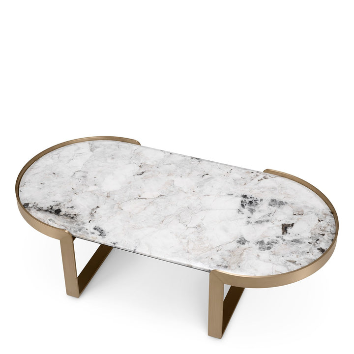 Fabio Coffee Table - Brushed Brass