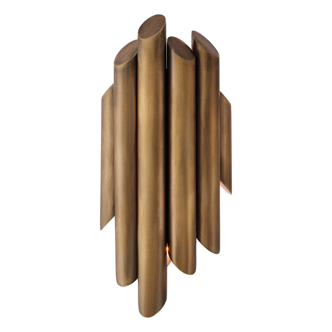 Beau Rivage Round Wall Lamp - Vintage Brass