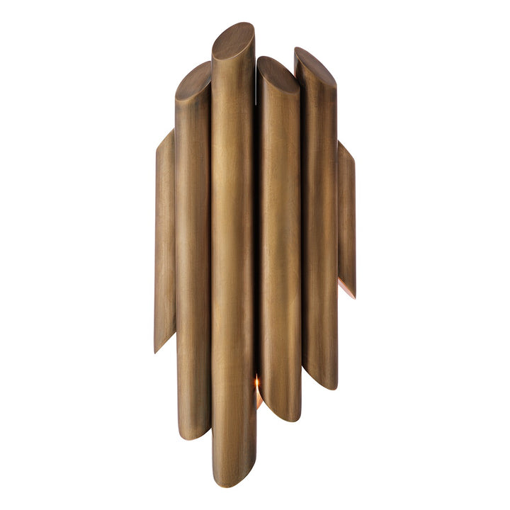 Beau Rivage Round Wall Lamp - Vintage Brass